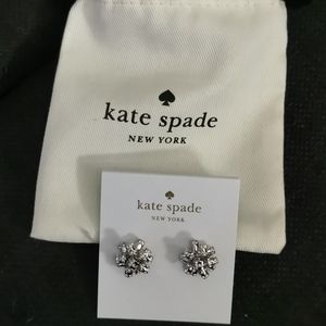 NWT Kate Spade Silver  Earrings